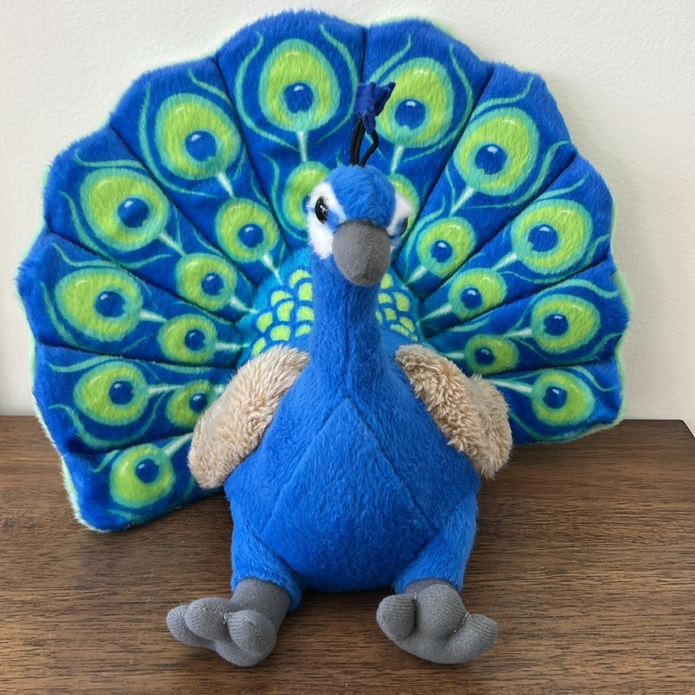 Wild Republic Peacock Plush, Stuffed Animal
